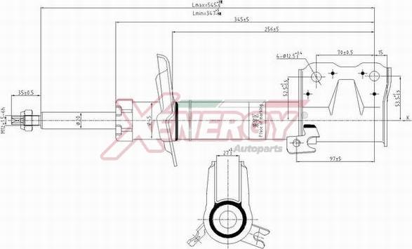 AP XENERGY X8017333 - Амортизатор autospares.lv