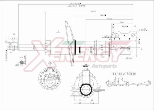 AP XENERGY X808339 - Амортизатор autospares.lv