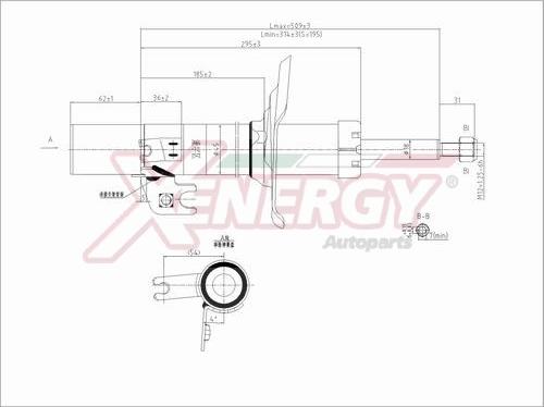 AP XENERGY X808332 - Амортизатор autospares.lv