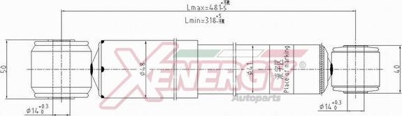 AP XENERGY X803344 - Амортизатор autospares.lv