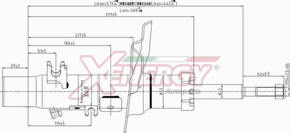 AP XENERGY X803339 - Амортизатор autospares.lv