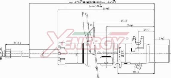 AP XENERGY X802339 - Амортизатор autospares.lv