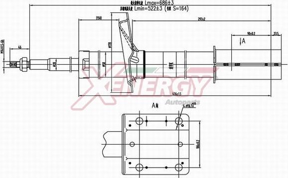 AP XENERGY X807635 - Амортизатор autospares.lv