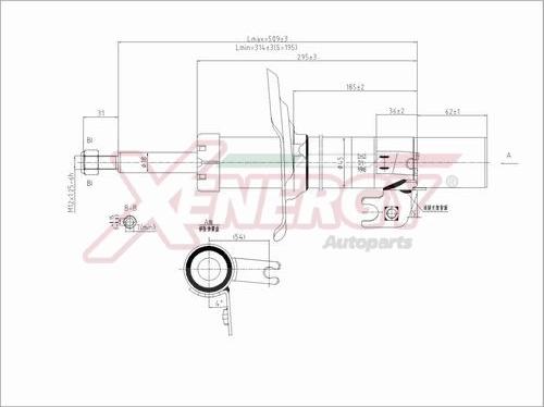 AP XENERGY X807332 - Амортизатор autospares.lv