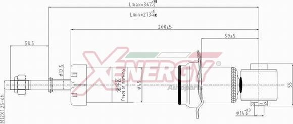 AP XENERGY X815341 - Амортизатор autospares.lv