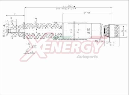 AP XENERGY X810344 - Амортизатор autospares.lv