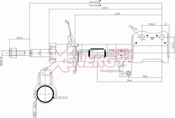 AP XENERGY X818334 - Амортизатор autospares.lv