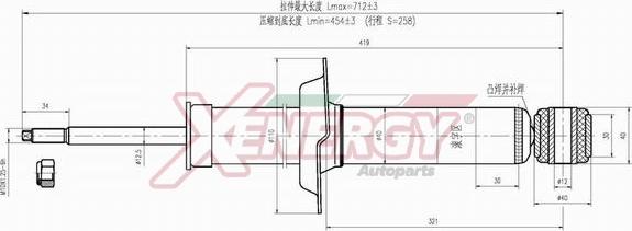 AP XENERGY X813341 - Амортизатор autospares.lv