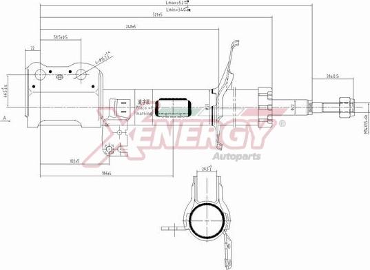 AP XENERGY X817334 - Амортизатор autospares.lv