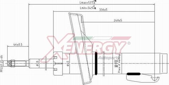 AP XENERGY X835633 - Амортизатор autospares.lv