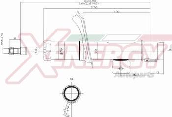 AP XENERGY X838333 - Амортизатор autospares.lv