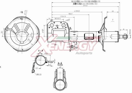 AP XENERGY X833334 - Амортизатор autospares.lv