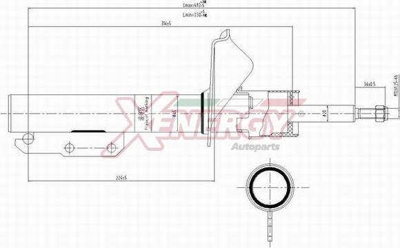 AP XENERGY X826333 - Амортизатор autospares.lv