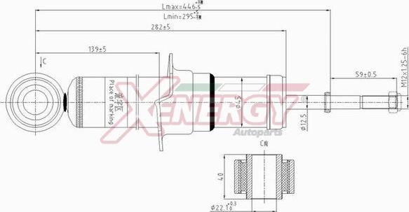 AP XENERGY X821341 - Амортизатор autospares.lv