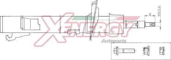 AP XENERGY X398333 - Амортизатор autospares.lv