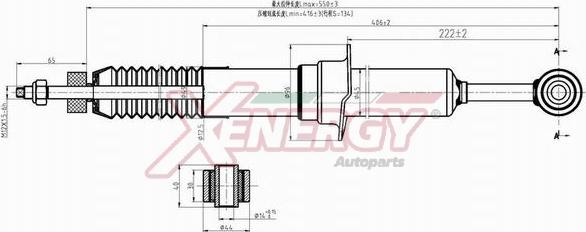 AP XENERGY X340341 - Амортизатор autospares.lv