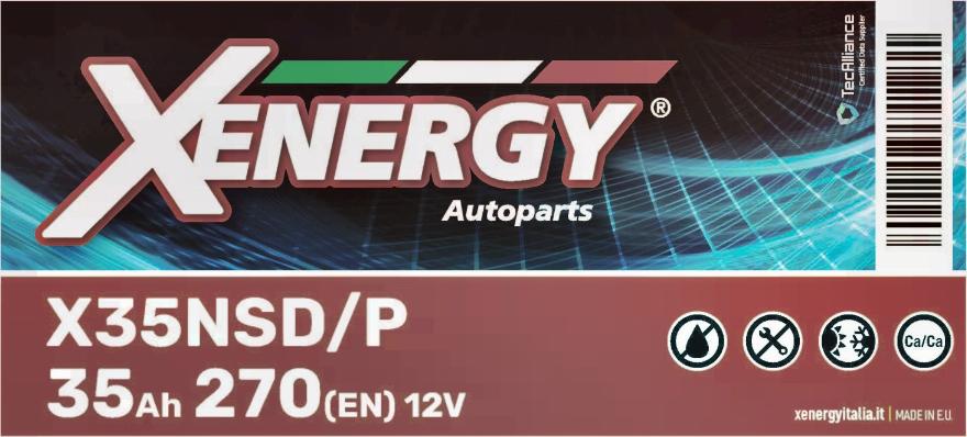 AP XENERGY X35NSD/P - Стартерная аккумуляторная батарея, АКБ autospares.lv