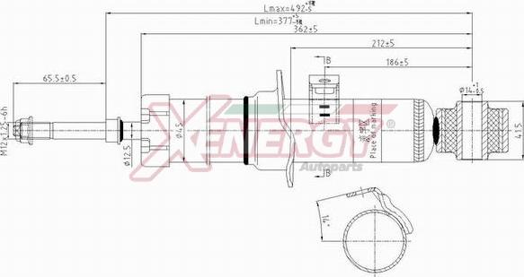 AP XENERGY X364341 - Амортизатор autospares.lv