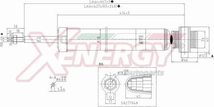 AP XENERGY X309553 - Амортизатор autospares.lv