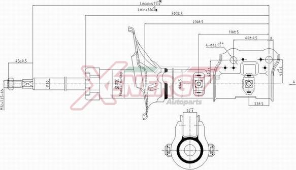 AP XENERGY X304333 - Амортизатор autospares.lv