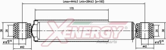 AP XENERGY X302444 - Амортизатор autospares.lv