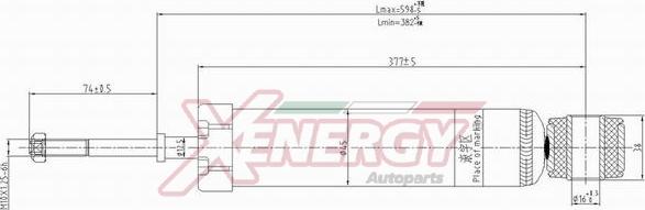 AP XENERGY X314344 - Амортизатор autospares.lv