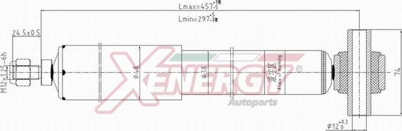 AP XENERGY X385553 - Амортизатор autospares.lv