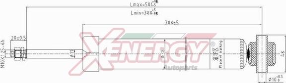 AP XENERGY X381553 - Амортизатор autospares.lv