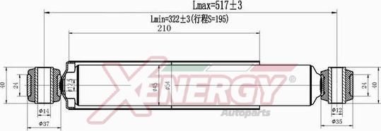 AP XENERGY X339341 - Амортизатор autospares.lv