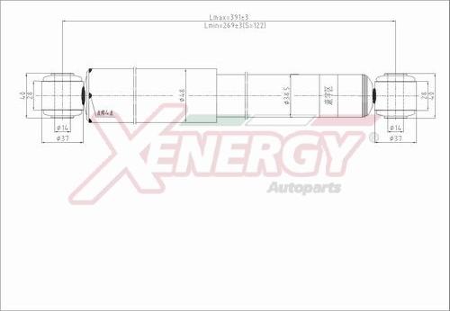 AP XENERGY X337553 - Амортизатор autospares.lv