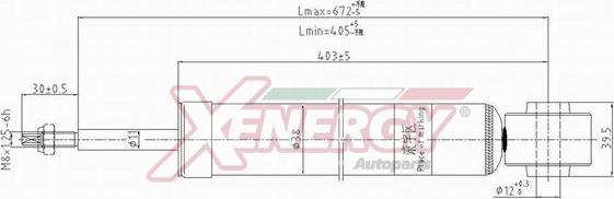 AP XENERGY X379553 - Амортизатор autospares.lv