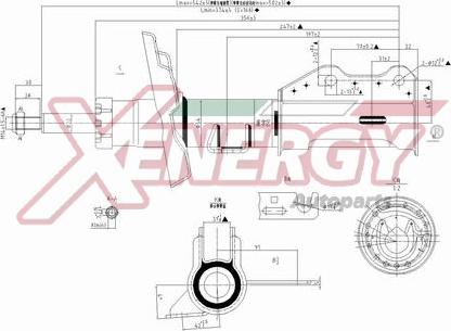 AP XENERGY X371339 - Амортизатор autospares.lv