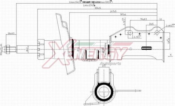 AP XENERGY X373339 - Амортизатор autospares.lv