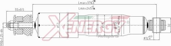 AP XENERGY X298344 - Амортизатор autospares.lv