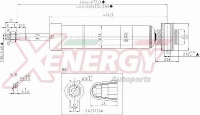 AP XENERGY X298343 - Амортизатор autospares.lv