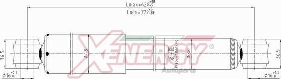 AP XENERGY X292343 - Амортизатор autospares.lv