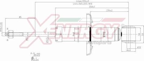 AP XENERGY X297343 - Амортизатор autospares.lv