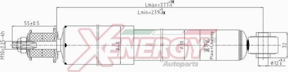 AP XENERGY X244343 - Амортизатор autospares.lv