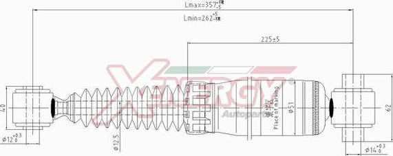 AP XENERGY X250341 - Амортизатор autospares.lv