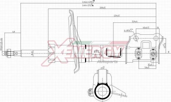 AP XENERGY X258339 - Амортизатор autospares.lv