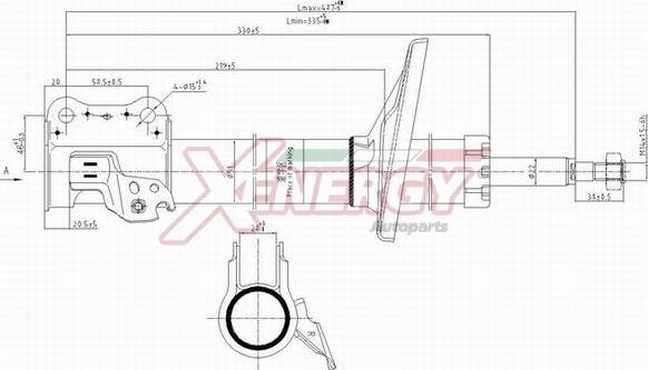 AP XENERGY X203334 - Амортизатор autospares.lv