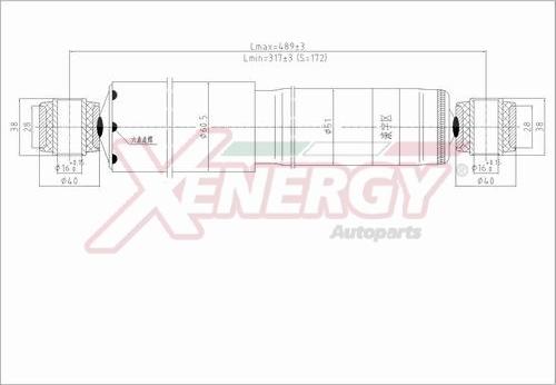 AP XENERGY X283344 - Амортизатор autospares.lv