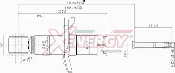 AP XENERGY X282341 - Амортизатор autospares.lv