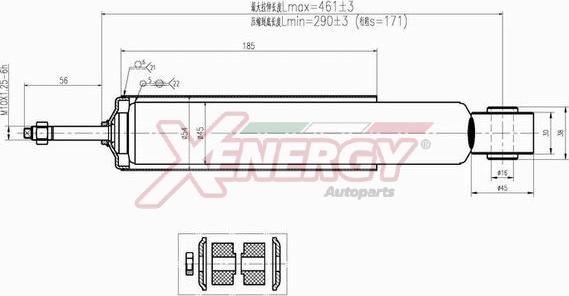 AP XENERGY X223344 - Амортизатор autospares.lv