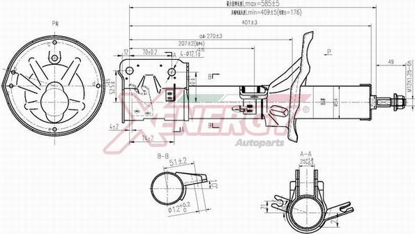 AP XENERGY X749339 - Амортизатор autospares.lv