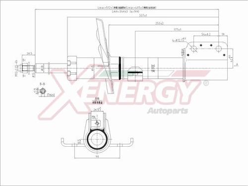 AP XENERGY X744633 - Амортизатор autospares.lv