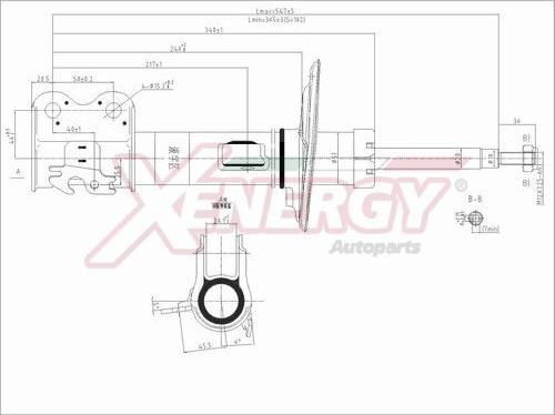 AP XENERGY X746333 - Амортизатор autospares.lv