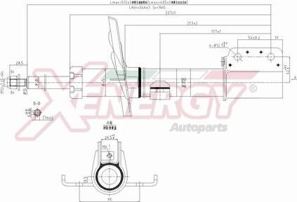 AP XENERGY X740333 - Амортизатор autospares.lv