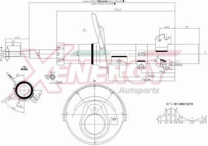 AP XENERGY X707339 - Амортизатор autospares.lv