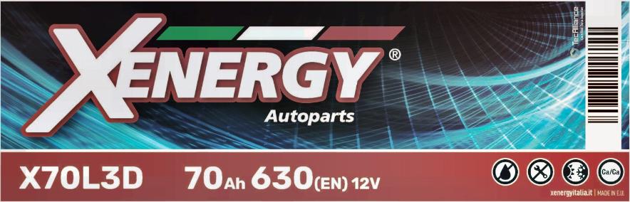 AP XENERGY X70L3D - Стартерная аккумуляторная батарея, АКБ autospares.lv